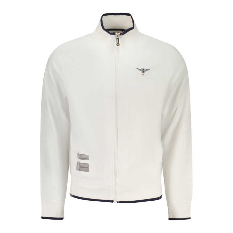 ACCADEMIA MILITARE FELPA CON ZIP UOMO BIANCO