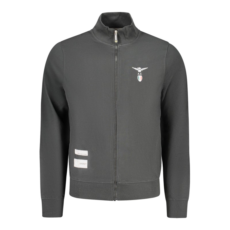 ACCADEMIA MILITARE FELPA CON ZIP UOMO NERO