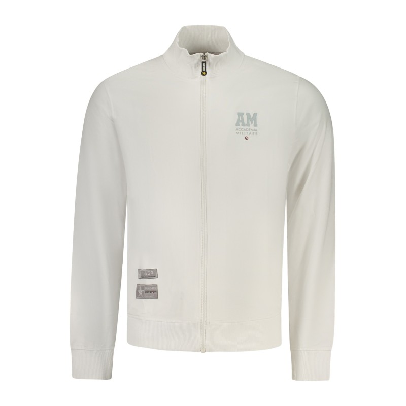 ACCADEMIA MILITARE FELPA CON ZIP UOMO BIANCO