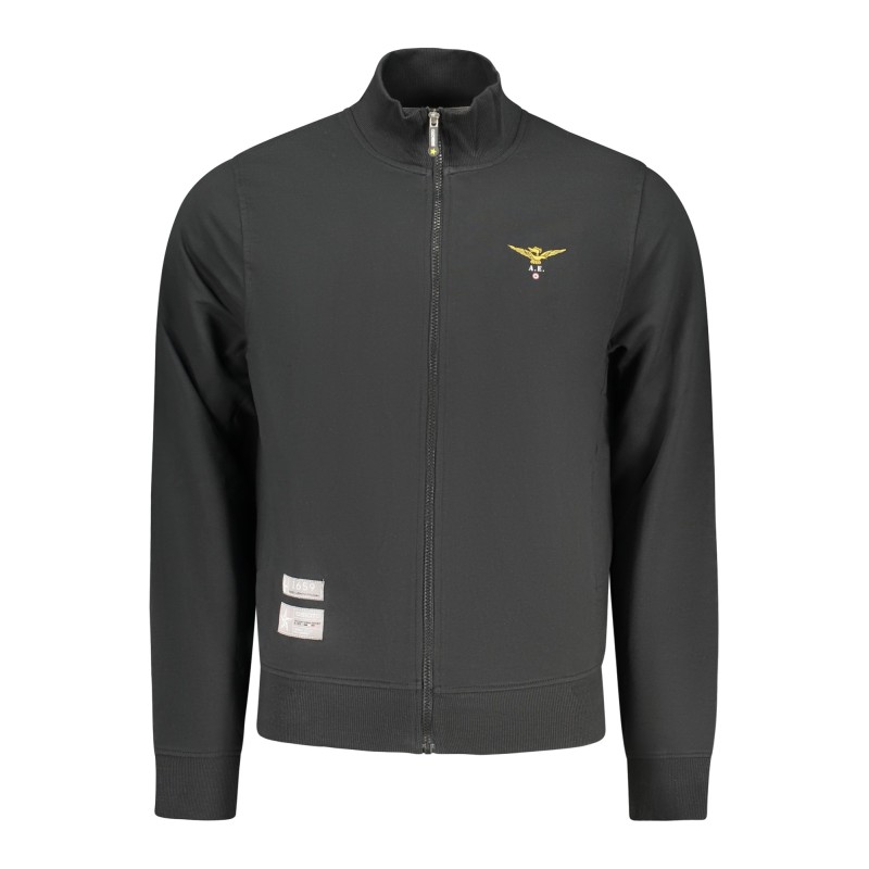 ACCADEMIA MILITARE FELPA CON ZIP UOMO NERO