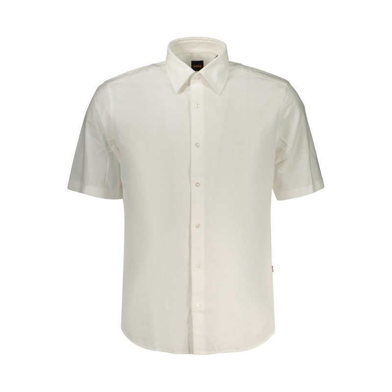 BOSS CAMICIA MANICHE CORTE UOMO BIANCO