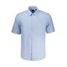 BOSS CAMICIA MANICHE CORTE UOMO AZZURRO