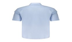 BOSS CAMICIA MANICHE CORTE UOMO AZZURRO