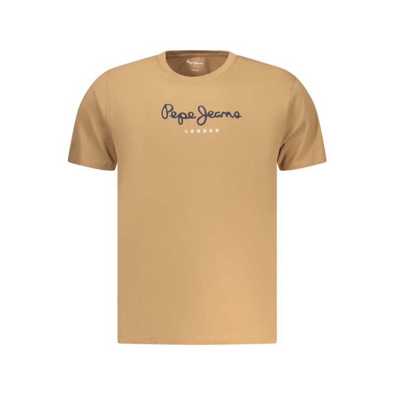 PEPE JEANS T-SHIRT MANICHE CORTE UOMO MARRONE