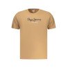 PEPE JEANS T-SHIRT MANICHE CORTE UOMO MARRONE