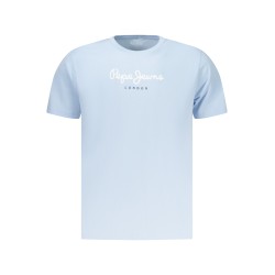 PEPE JEANS T-SHIRT MANICHE CORTE UOMO AZZURRO