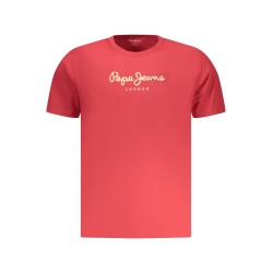 PEPE JEANS T-SHIRT MANICHE CORTE UOMO ROSSO