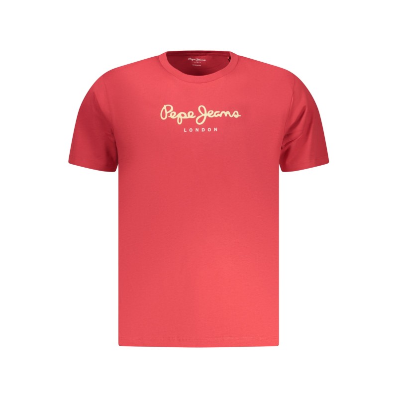 PEPE JEANS T-SHIRT MANICHE CORTE UOMO ROSSO