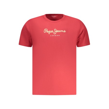 PEPE JEANS T-SHIRT MANICHE CORTE UOMO ROSSO