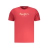 PEPE JEANS T-SHIRT MANICHE CORTE UOMO ROSSO