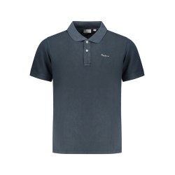 PEPE JEANS POLO MANICHE CORTE UOMO BLU