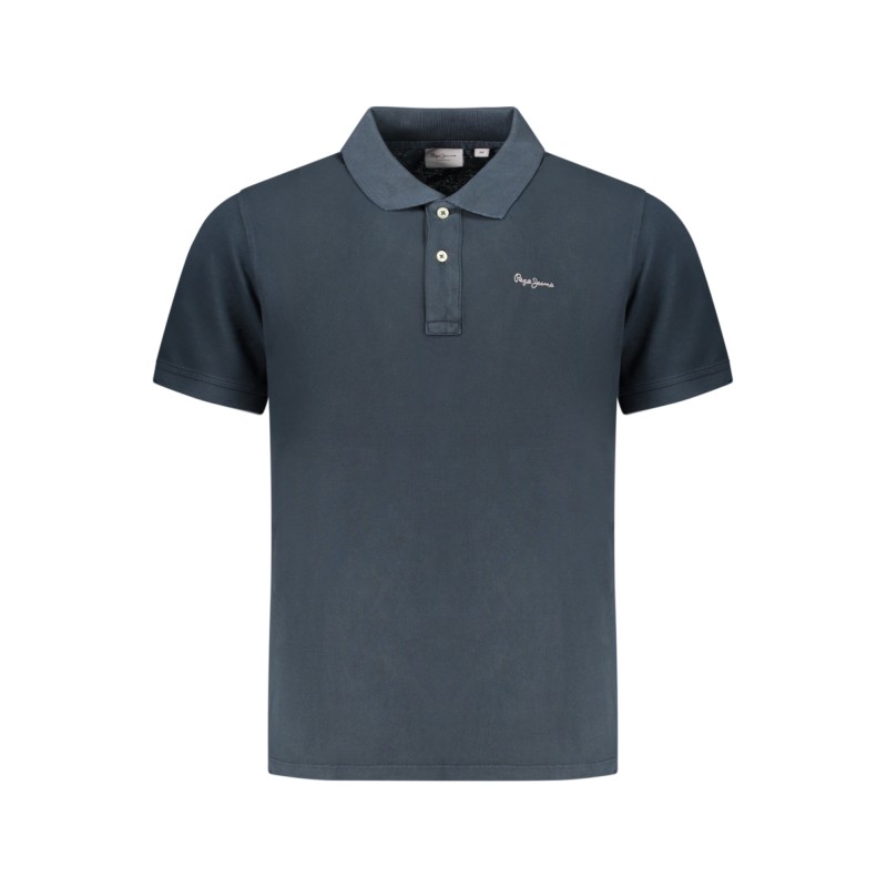 PEPE JEANS POLO MANICHE CORTE UOMO BLU