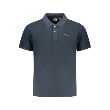 PEPE JEANS POLO MANICHE CORTE UOMO BLU