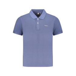 PEPE JEANS POLO MANICHE CORTE UOMO BLU