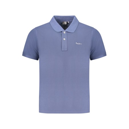 PEPE JEANS POLO MANICHE CORTE UOMO BLU