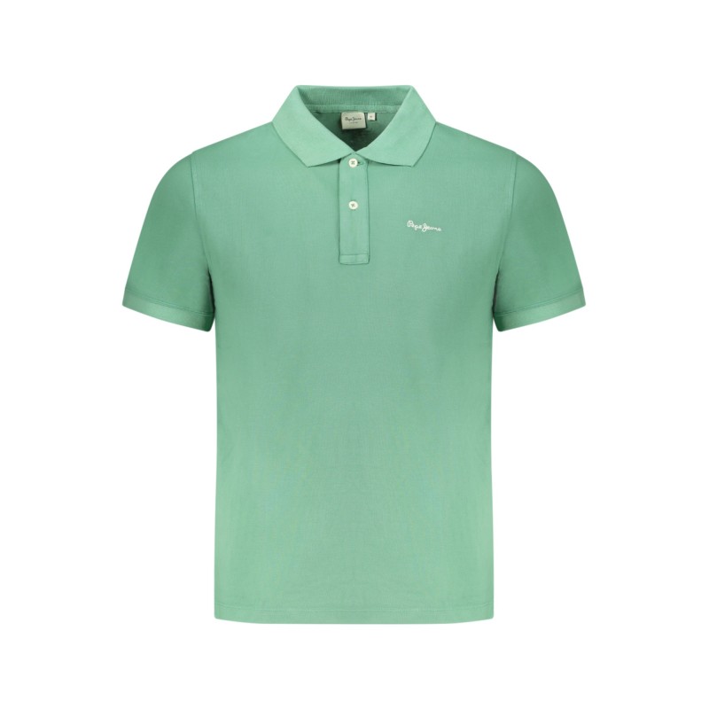 PEPE JEANS POLO MANICHE CORTE UOMO VERDE