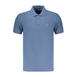 BOSS POLO MANICHE CORTE UOMO BLU