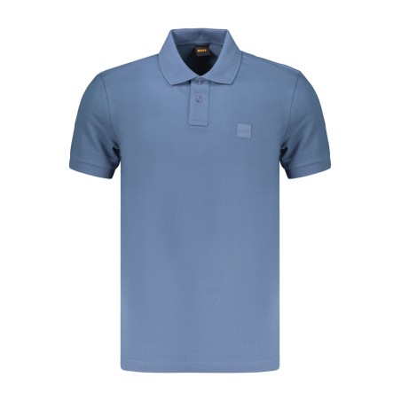 BOSS POLO MANICHE CORTE UOMO BLU