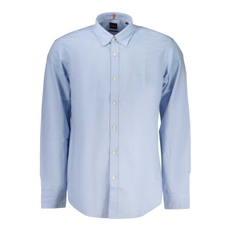 BOSS CAMICIA MANICHE LUNGHE UOMO AZZURRO
