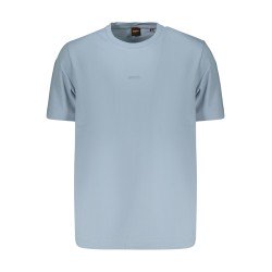 BOSS T-SHIRT MANICHE CORTE UOMO AZZURRO