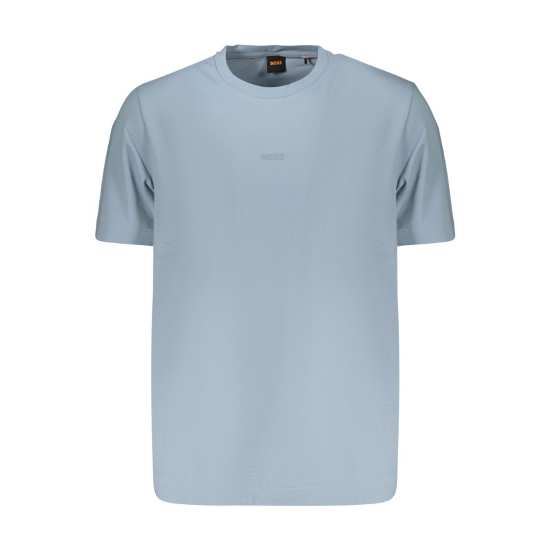 BOSS T-SHIRT MANICHE CORTE UOMO AZZURRO