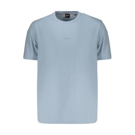 BOSS T-SHIRT MANICHE CORTE UOMO AZZURRO