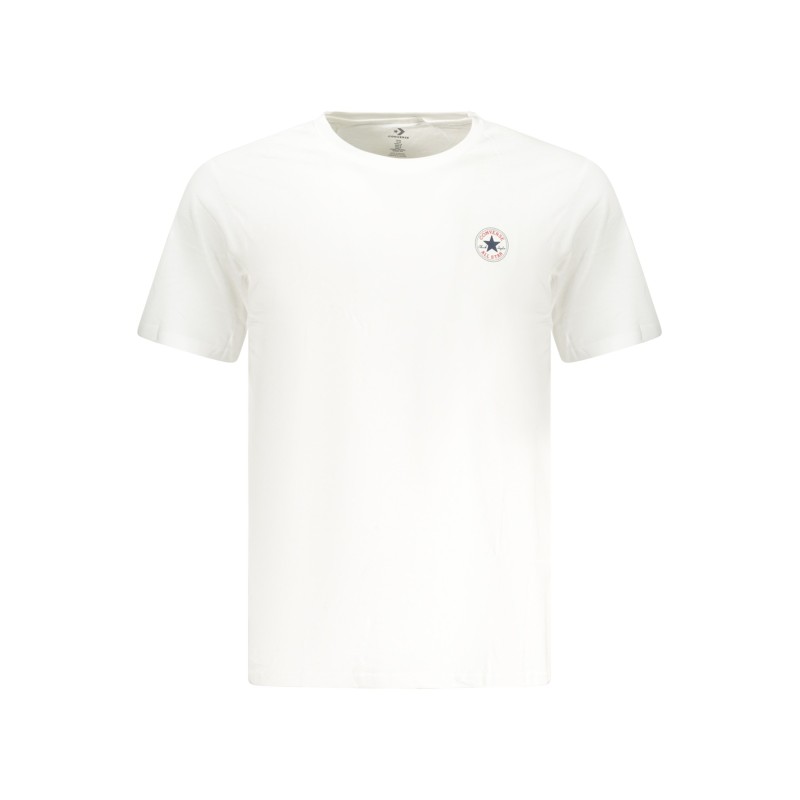 CONVERSE T-SHIRT MANICHE CORTE UOMO BIANCO