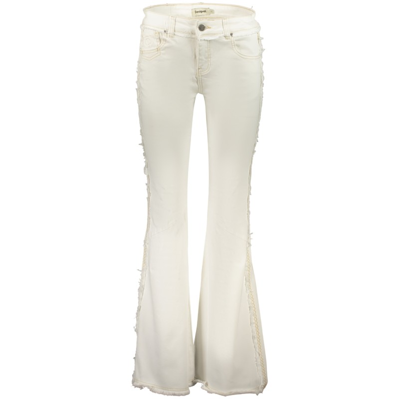 DESIGUAL JEANS DENIM DONNA BIANCO
