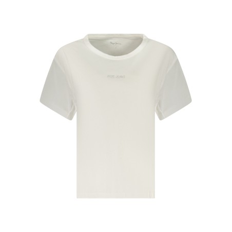 PEPE JEANS T-SHIRT MANICHE CORTE DONNA BIANCO