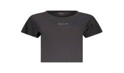 PEPE JEANS T-SHIRT MANICHE CORTE DONNA NERO