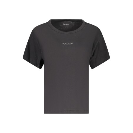 PEPE JEANS T-SHIRT MANICHE CORTE DONNA NERO