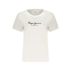 PEPE JEANS T-SHIRT MANICHE CORTE DONNA BIANCO