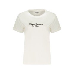PEPE JEANS T-SHIRT MANICHE CORTE DONNA BIANCO