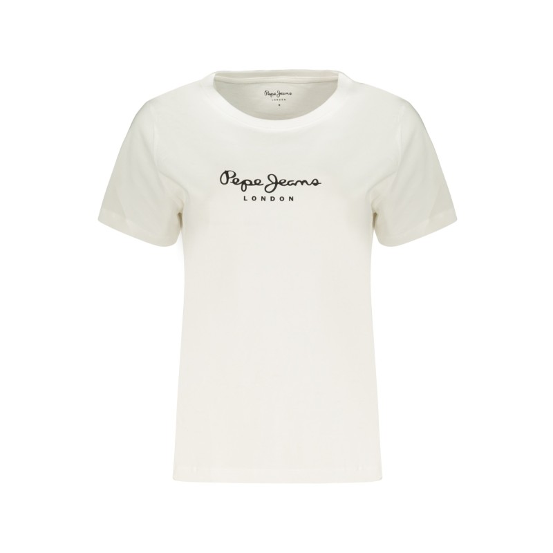 PEPE JEANS T-SHIRT MANICHE CORTE DONNA BIANCO