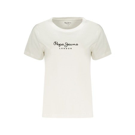 PEPE JEANS T-SHIRT MANICHE CORTE DONNA BIANCO