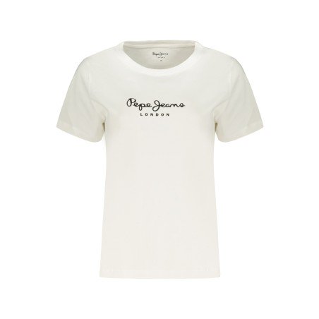 PEPE JEANS T-SHIRT MANICHE CORTE DONNA BIANCO
