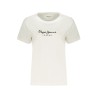PEPE JEANS T-SHIRT MANICHE CORTE DONNA BIANCO
