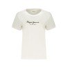 PEPE JEANS T-SHIRT MANICHE CORTE DONNA BIANCO