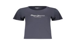 PEPE JEANS T-SHIRT MANICHE CORTE DONNA BLU