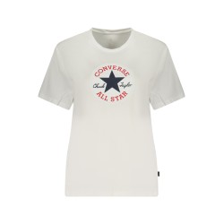 CONVERSE T-SHIRT MANICHE CORTE DONNA BIANCO