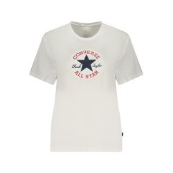 CONVERSE T-SHIRT MANICHE CORTE DONNA BIANCO