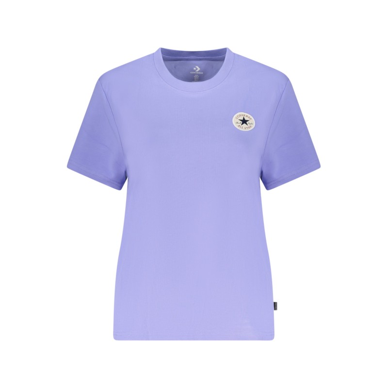 CONVERSE T-SHIRT MANICHE CORTE DONNA VIOLA