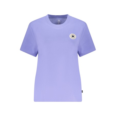 CONVERSE T-SHIRT MANICHE CORTE DONNA VIOLA