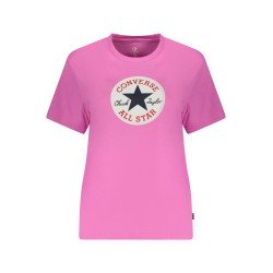 CONVERSE T-SHIRT MANICHE CORTE DONNA ROSA