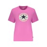 CONVERSE T-SHIRT MANICHE CORTE DONNA ROSA