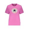 CONVERSE T-SHIRT MANICHE CORTE DONNA ROSA