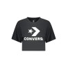 CONVERSE T-SHIRT MANICHE CORTE DONNA NERO