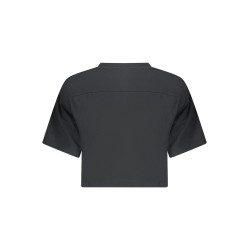 CONVERSE T-SHIRT MANICHE CORTE DONNA NERO