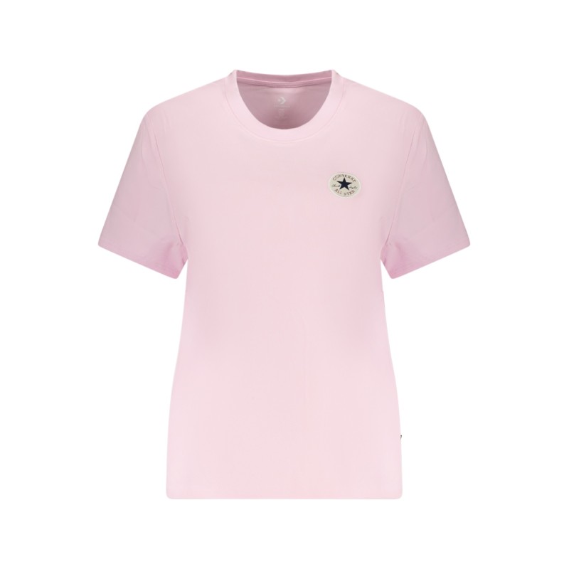 CONVERSE T-SHIRT MANICHE CORTE DONNA ROSA