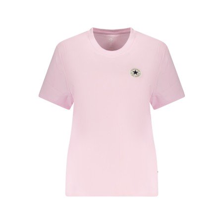 CONVERSE T-SHIRT MANICHE CORTE DONNA ROSA
